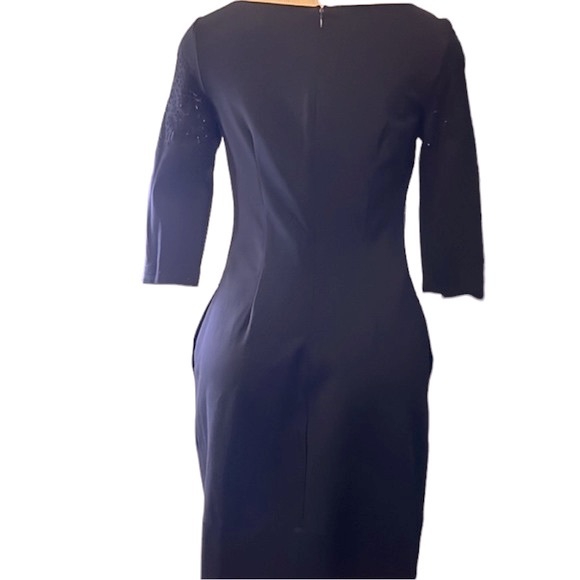 Betsey Johnson Cut Out Pattern Mesh Mini Dress, Black, size 2 - Picture 12 of 16